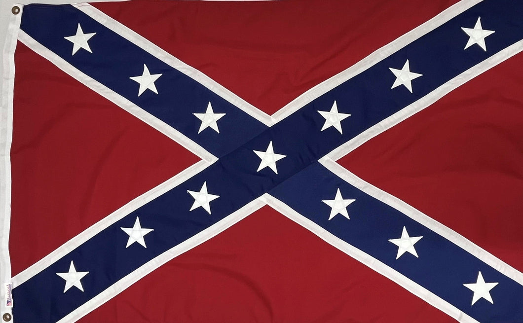 Confederate Battle Flags  Poly/Cotton Blend Hand Sewn Applique